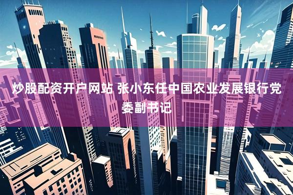 炒股配资开户网站 张小东任中国农业发展银行党委副书记